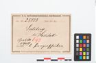 Etikett zu Bronzephalere (NHMW-PRAE-025823)